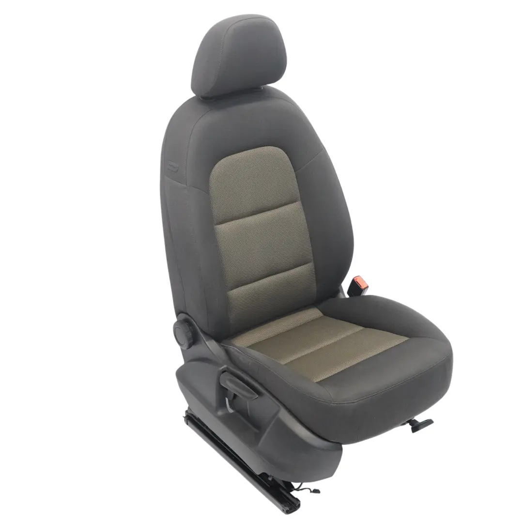 Audi Q3 8U Asiento Delantero Derecho Interior Tela Soul Negro Marrón