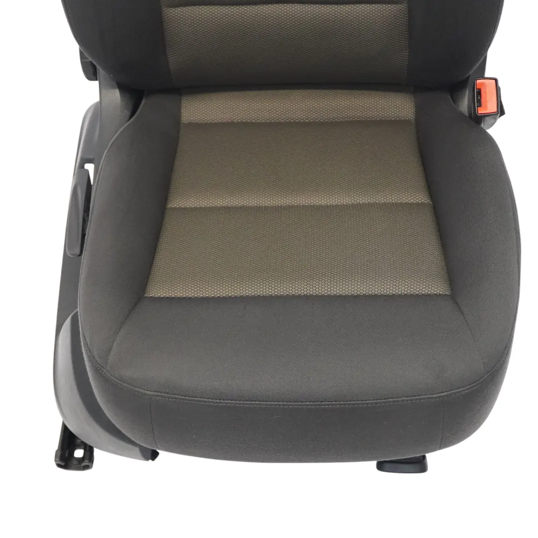 Audi Q3 8U Asiento Delantero Derecho Interior Tela Soul Negro Marrón