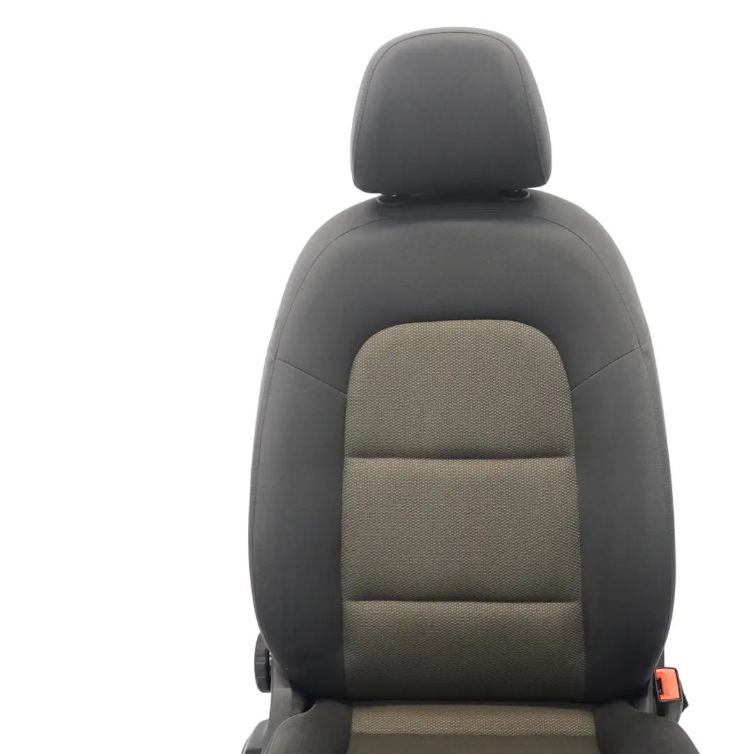 Audi Q3 8U Asiento Delantero Derecho Interior Tela Soul Negro Marrón