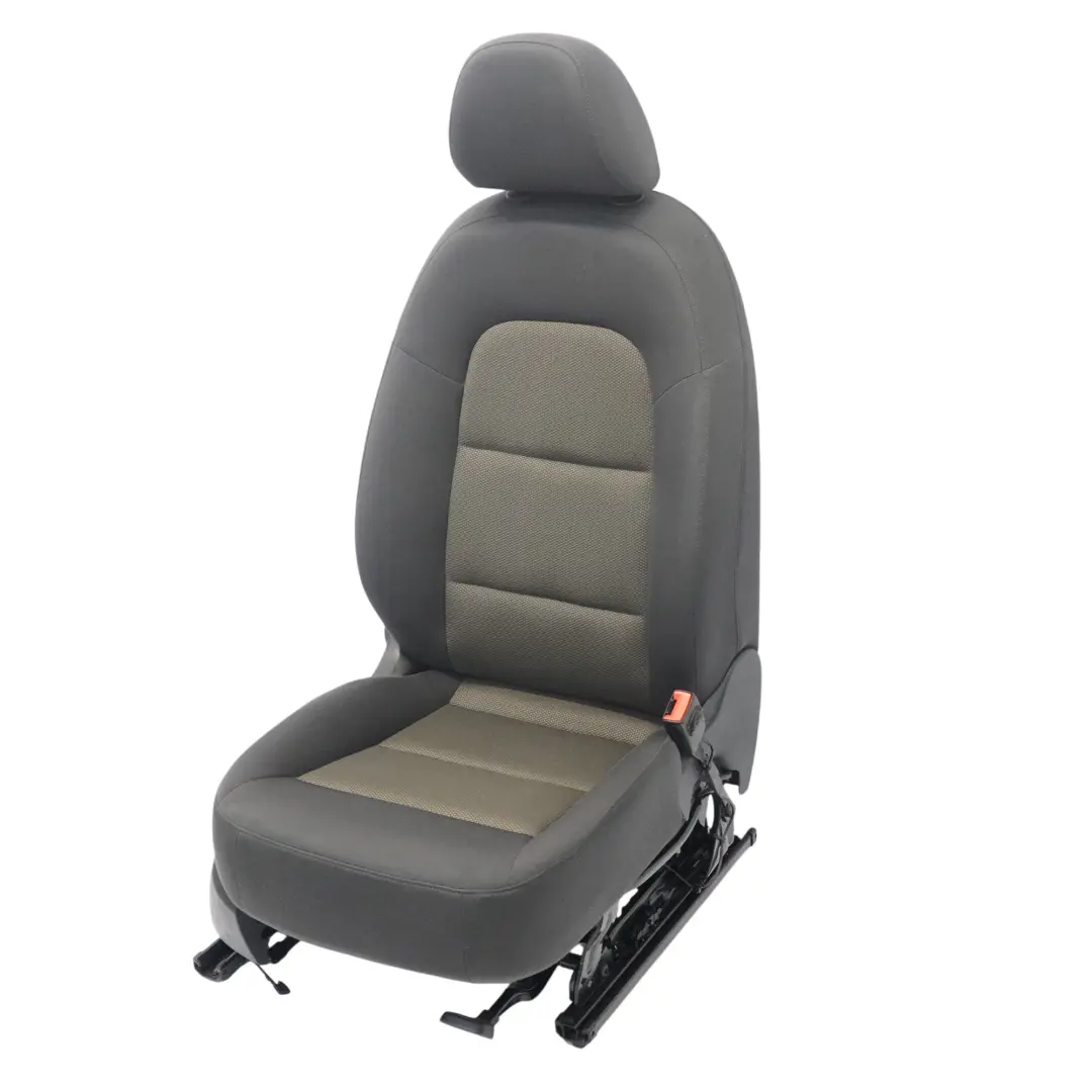 Audi Q3 8U Asiento Delantero Derecho Interior Tela Soul Negro Marrón