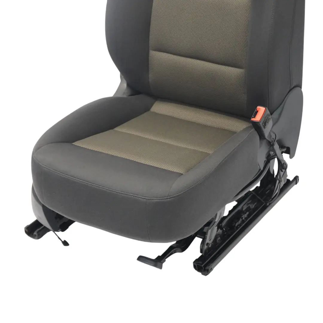 Audi Q3 8U Asiento Delantero Derecho Interior Tela Soul Negro Marrón