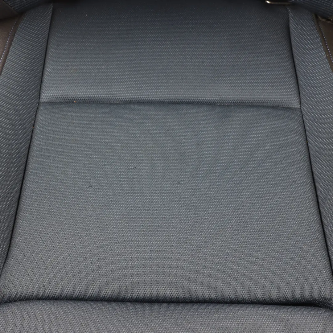 BMW E81 Front Seat M Sport Left N/S Interior Cloth Fabric Network Monaco Blue