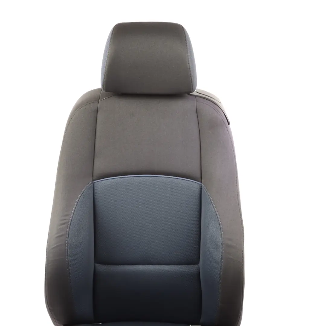 BMW E81 Front Seat M Sport Left N/S Interior Cloth Fabric Network Monaco Blue