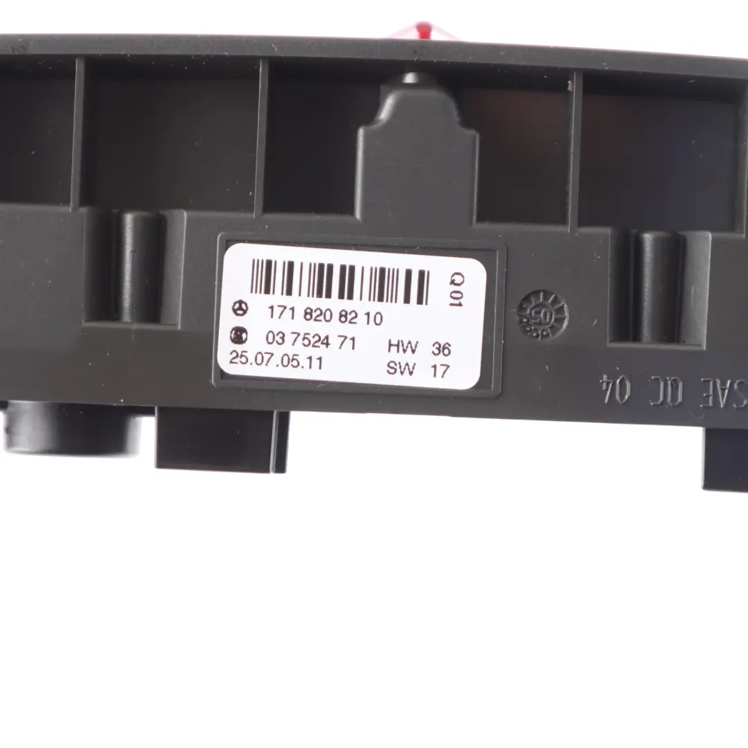 Mercedes SLK R171 Hazard Lights Switch Panel ESP Heated Seats A1718208210