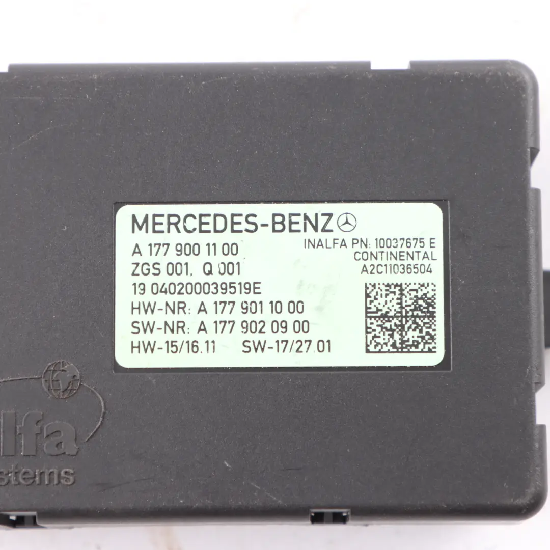 Mercedes W177 C118 Unidad de control Motor Actuador del techo solar A1779001100