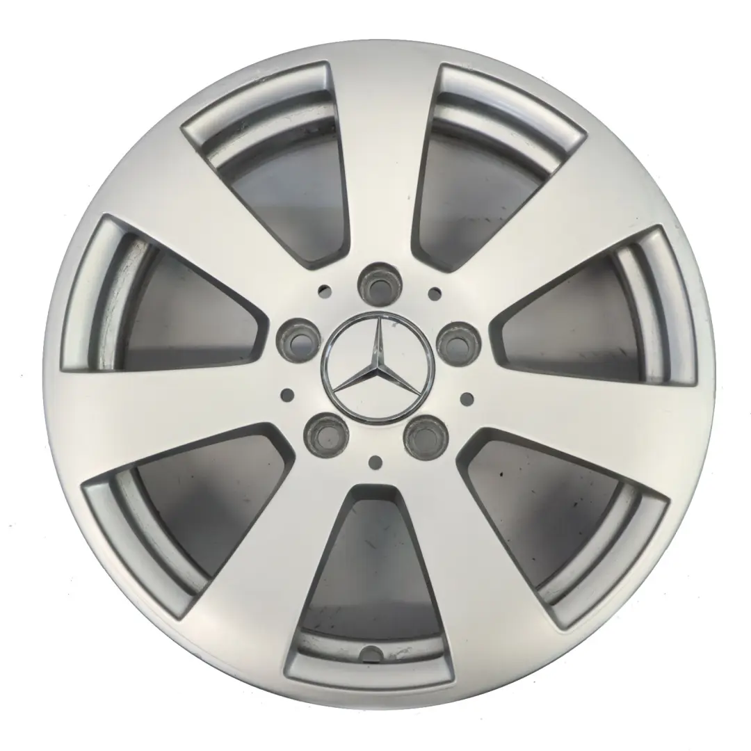 Llanta de aleación plateada Mercedes W204 de 7 radios 16" 6J ET:39 A2044011002