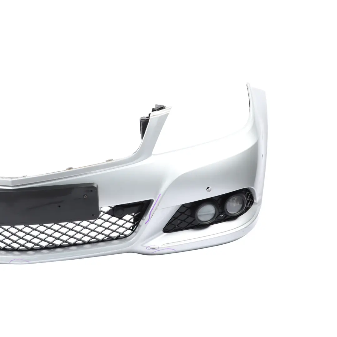 Mercedes W204 Front Bumper Sport Trim Panel Cover Iridium Silver Metallic - 775