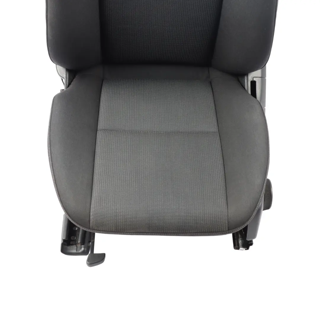 Front Seat Mercedes W204 Saloon Touring Fabric Aberdeen Cloth Black Left N/S