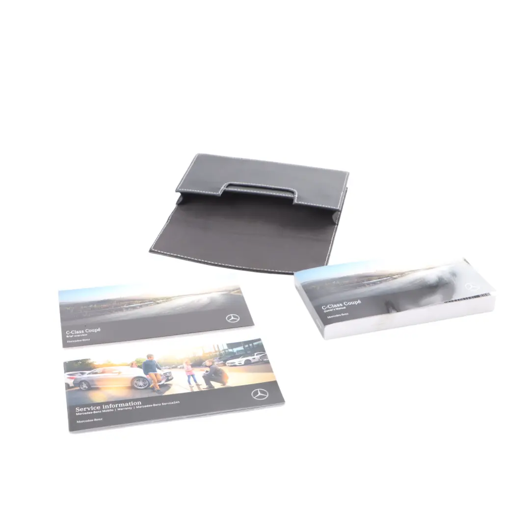 Mercedes W205 Owner's Handbook Book Instruction Booklet Manual Wallet Case Set