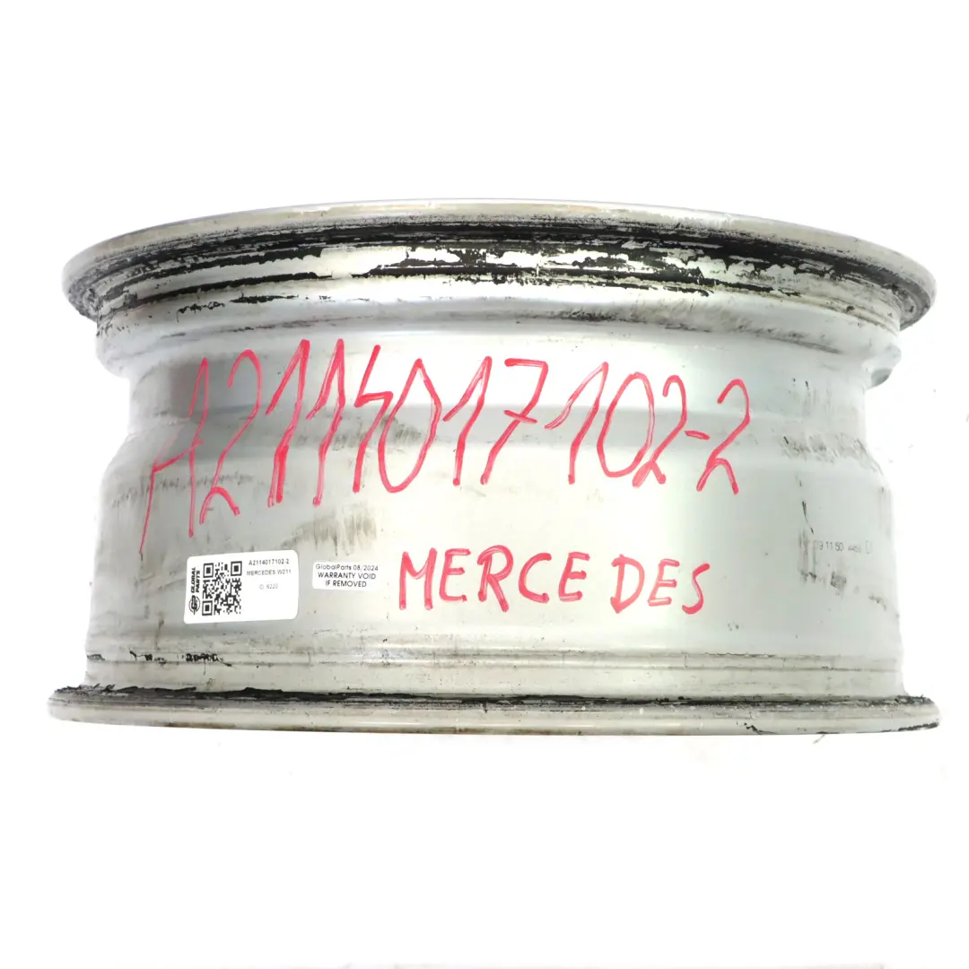 Mercedes W211 Felga Aluminiowa Srebrna 16" ET:42 7,5J A2114017102