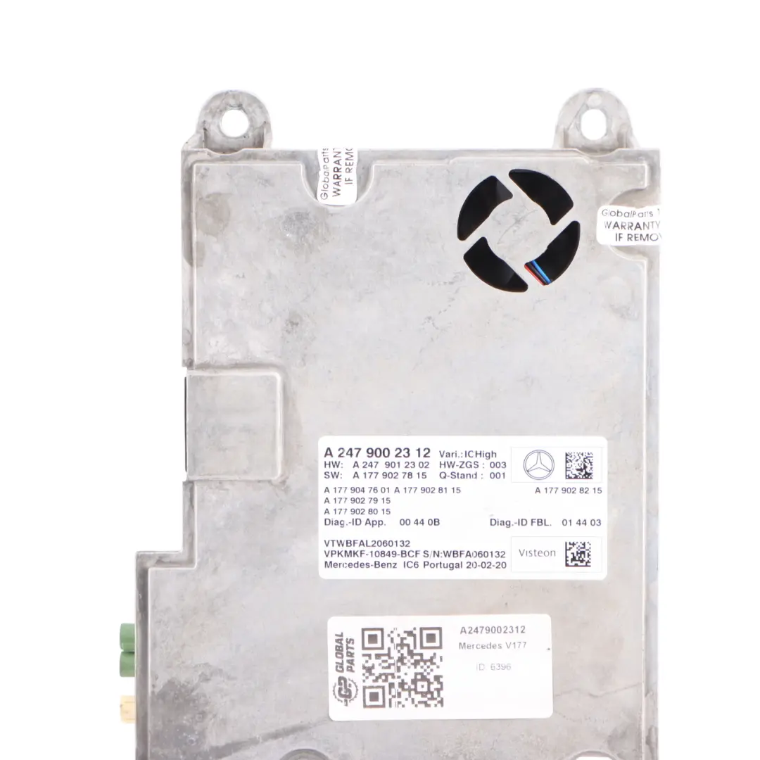 Mercedes V177 Instrument Cluster Speedometer Module Control Unit ECU A2479002312