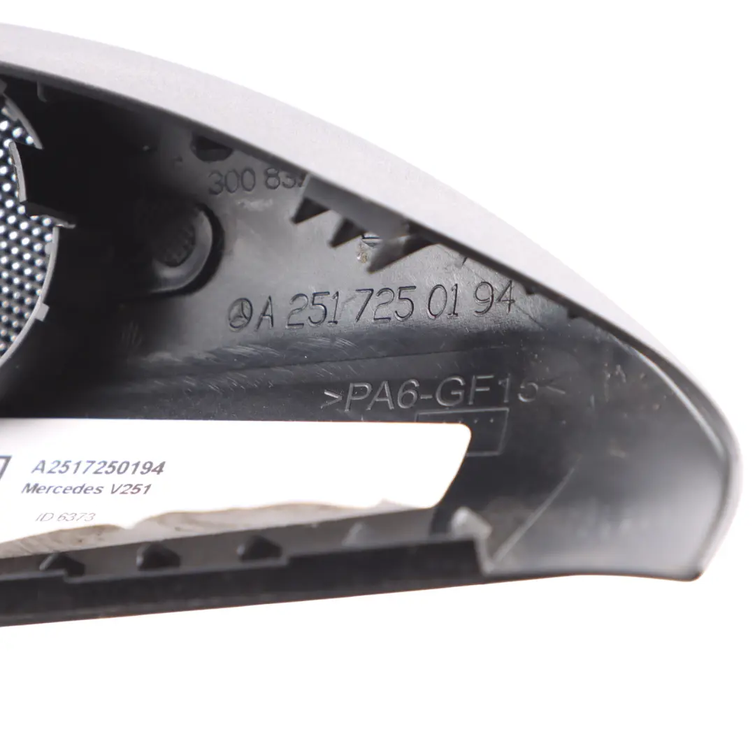 Mercedes W251 Speaker Tweeter Triangle Cover Front Left Door N/S A2517250194