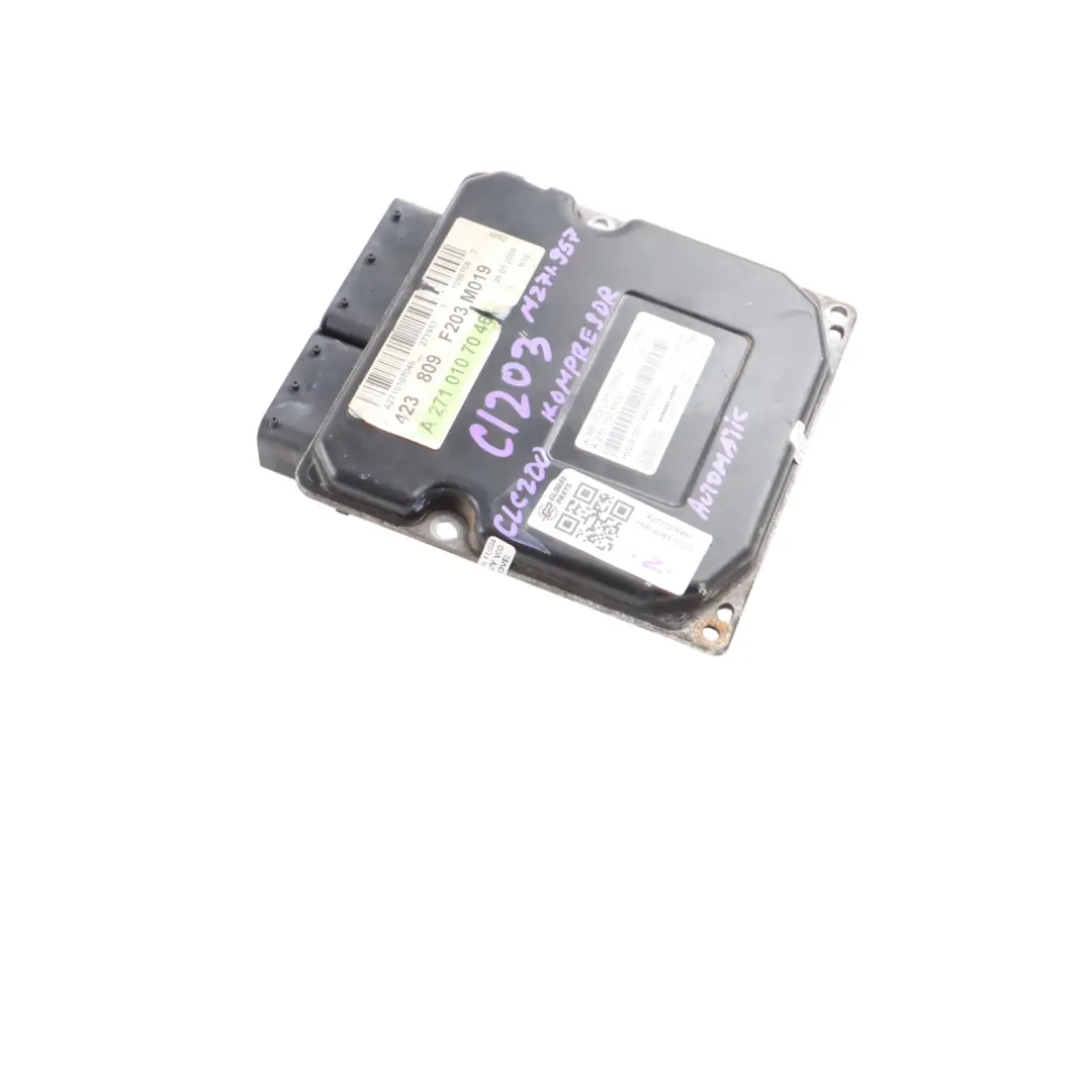 Mercedes CL203 CLC200K M271.957 Engine Control Unit Module ECU A2711536491