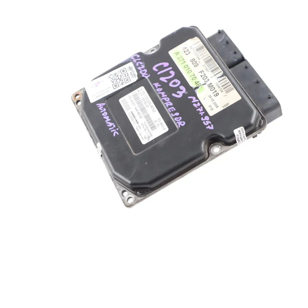 Mercedes CL203 CLC200K M271.957 Engine Control Unit Module ECU A2711536491