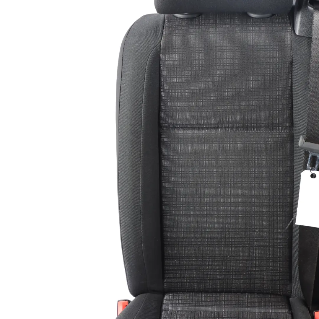 Double Seat Mercedes Vito W447 Front Passenger Side Cloth Fabric Black