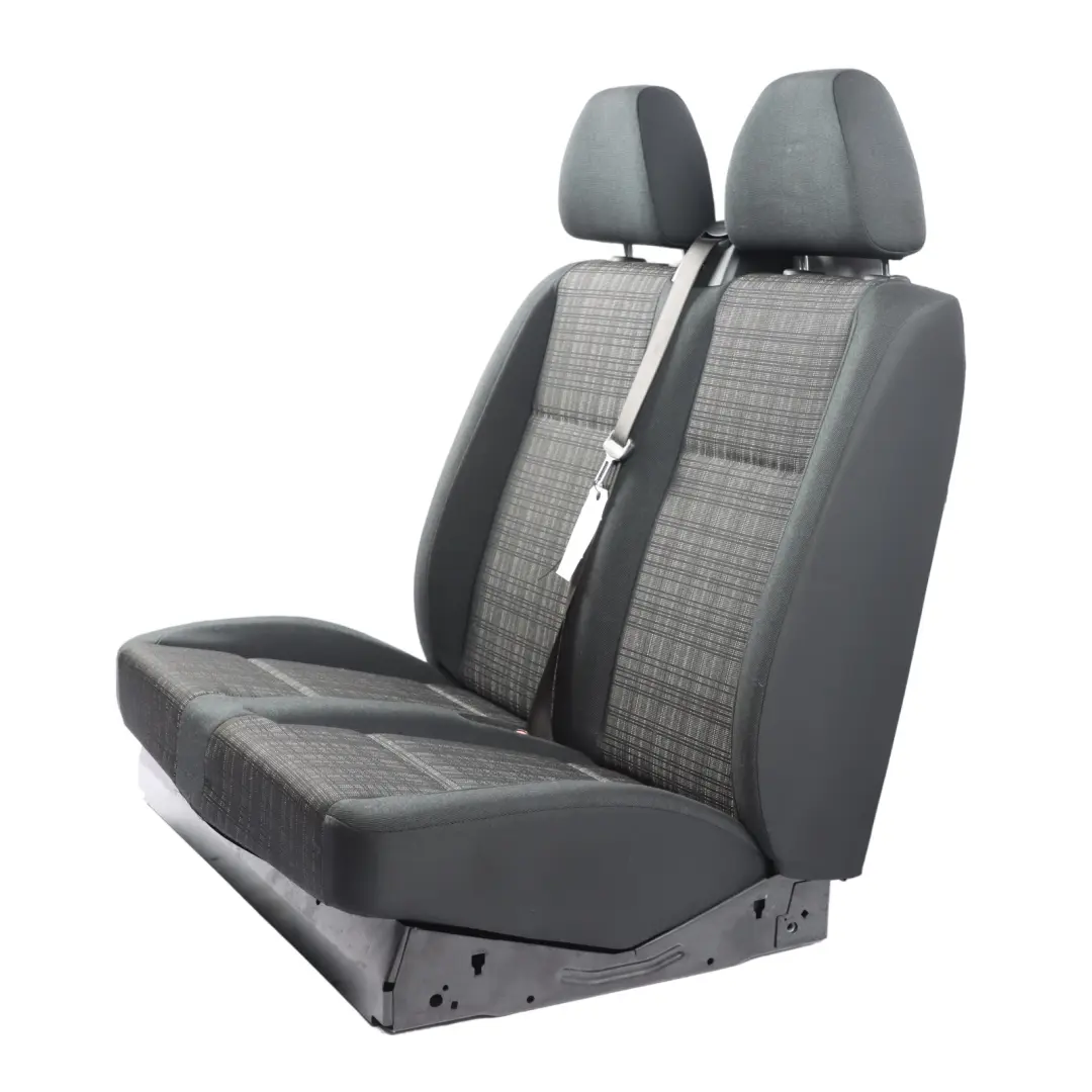 Double Seat Mercedes Vito W447 Front Passenger Side Cloth Fabric Black