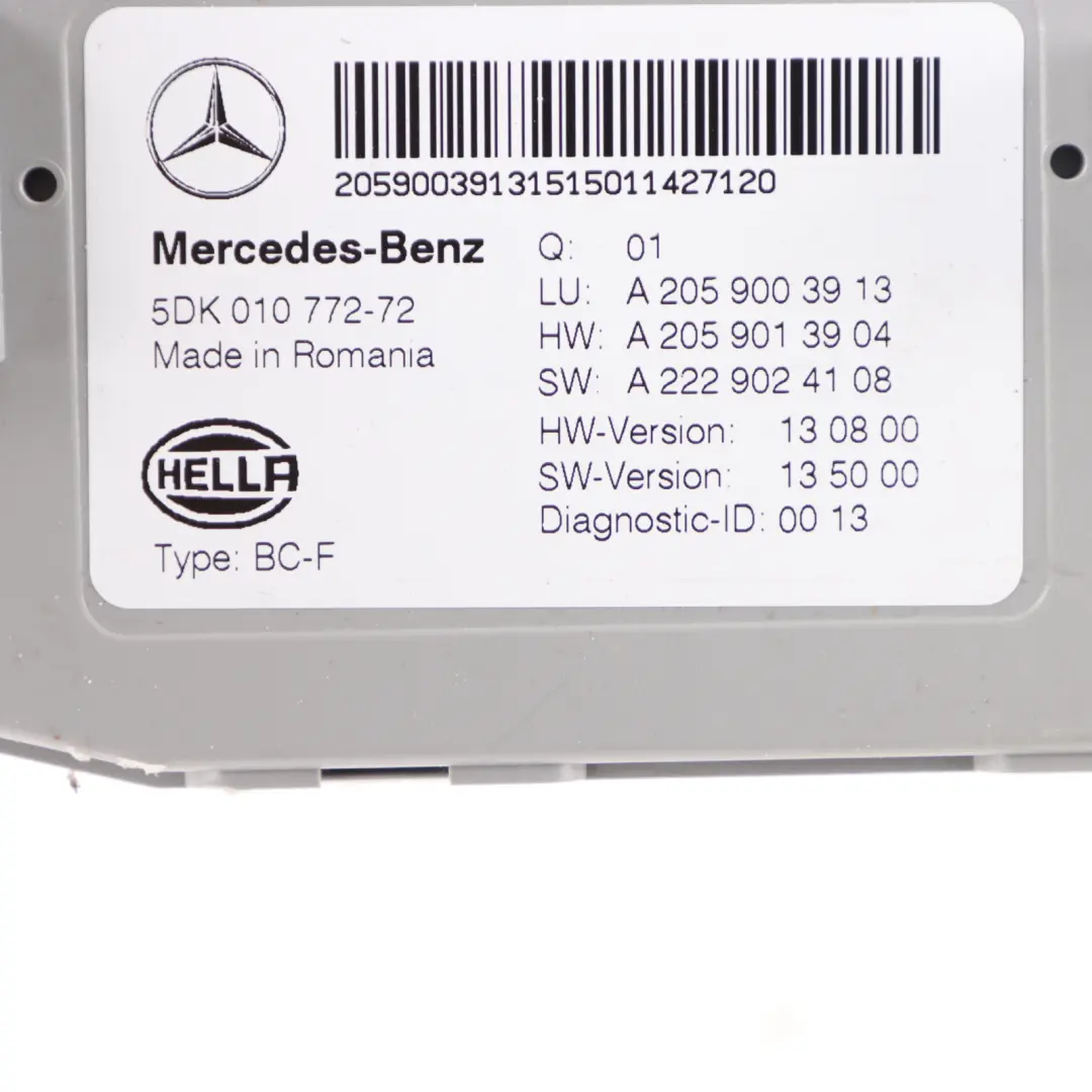 Mercedes W205 C220d 651.921 170HP Engine Unit ECU Kit A6519000603 Key SAM