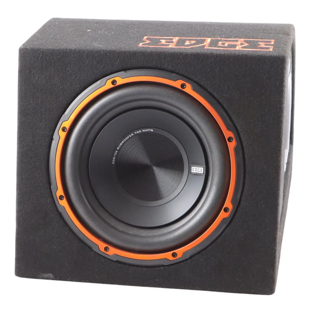 Edge Car Audio Active Bass Box Enclosure Subwoofer Speaker Amplifier 750W EDB10A