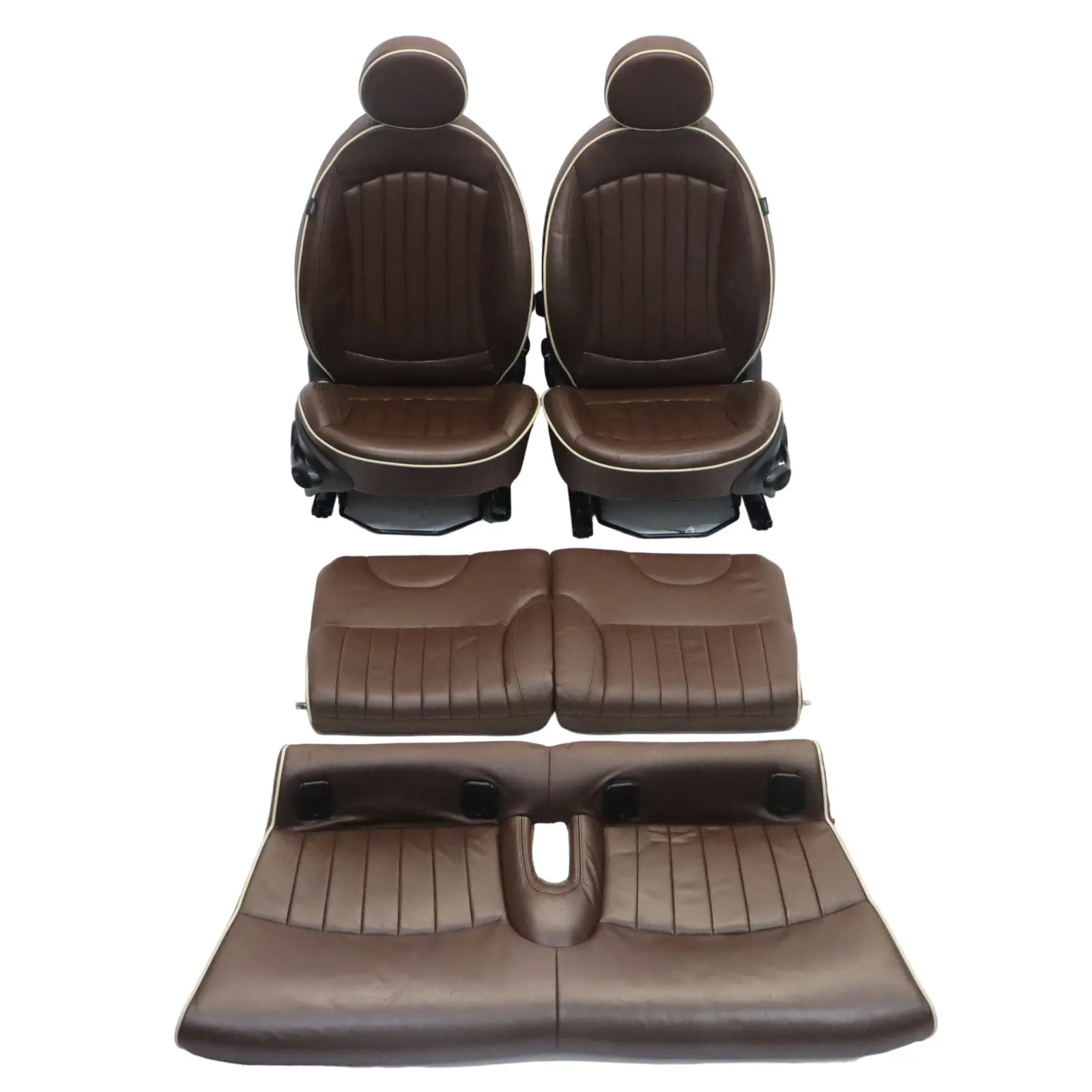 Mini R57 Cabrio Convertible Asientos cuero Asiento Sport Chocolate caliente Set