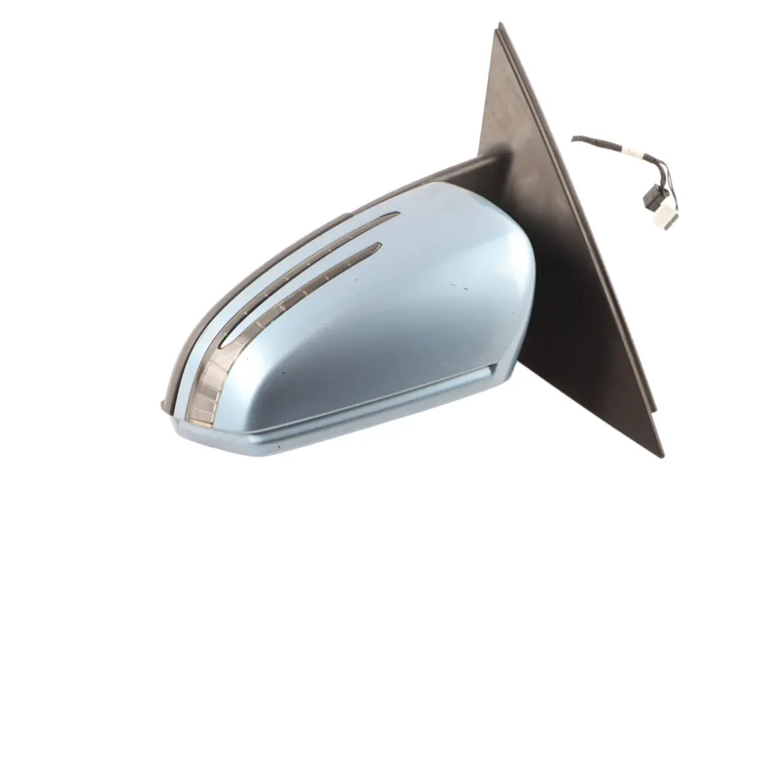 Wing Mirror Mercedes W204 Outside Left Door Indigolite Blue - 230 C-Class