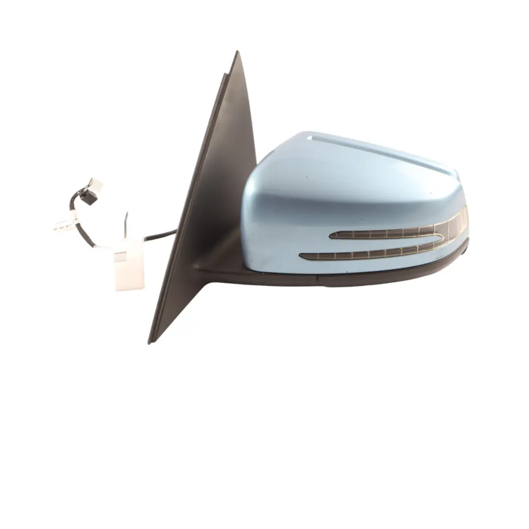 Wing Mirror Mercedes W204 Outside Left Door Indigolite Blue - 230 C-Class