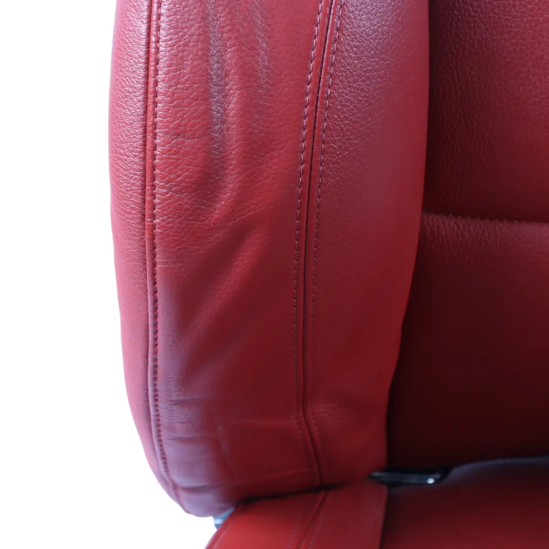 BMW E92 Front Seat M Sport Left N/S Red Leather Dakota Korall Red Memory Lumbar