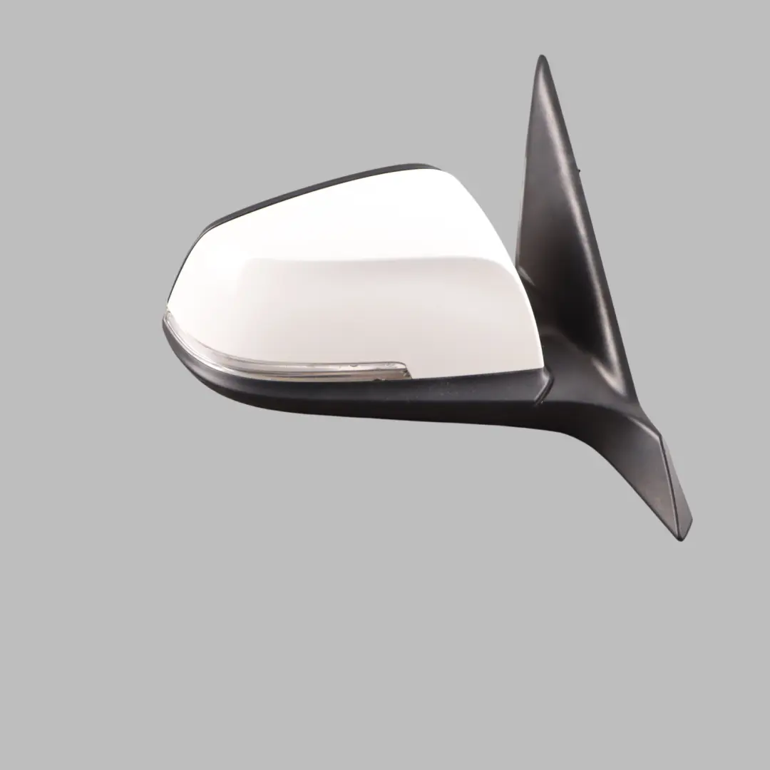 BMW F20 Wing Mirror Heated Right O/S Outside 6 Pins Alpinweiss White - 300