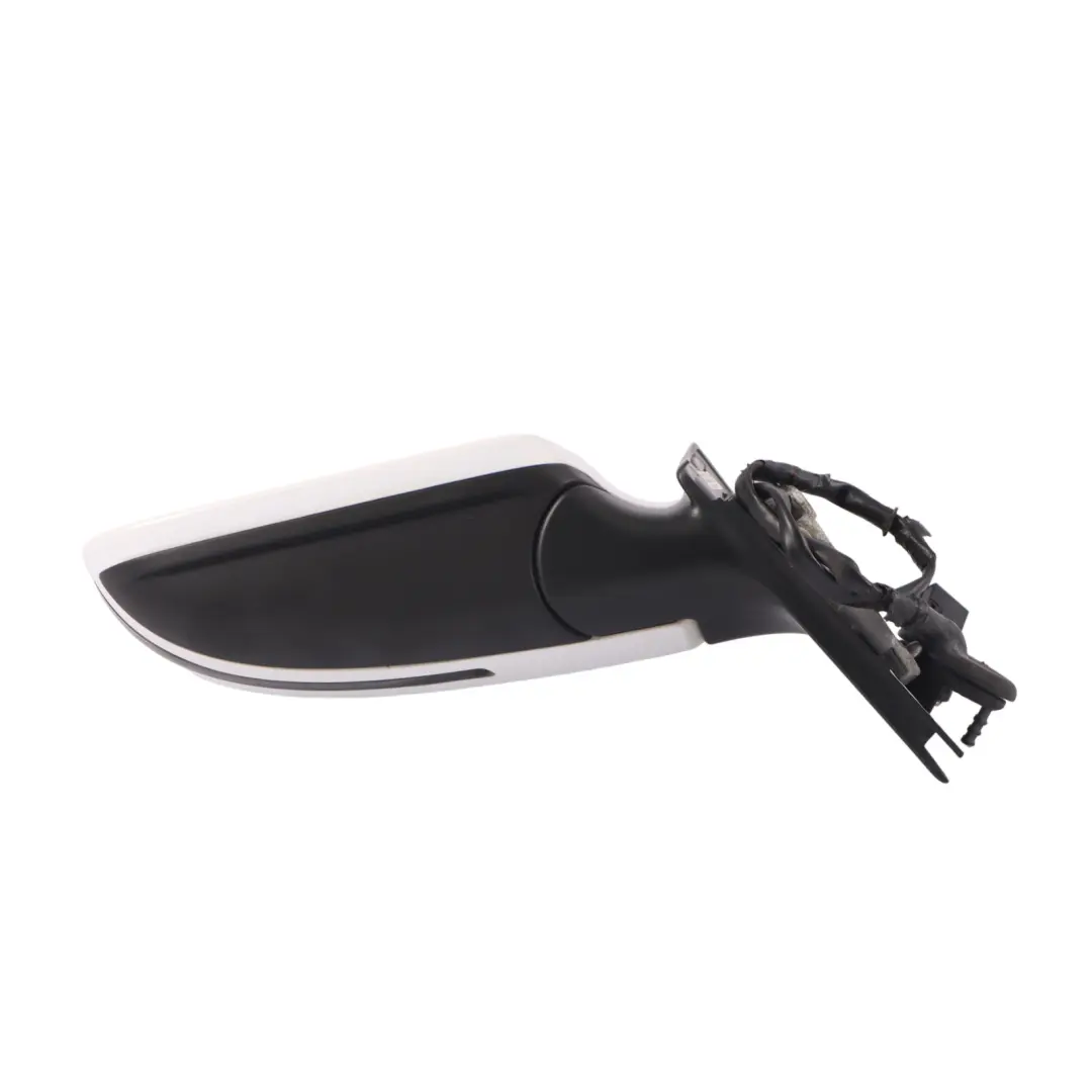 Audi A3 8P Wing Mirror Electric Outside Door Left N/S Ibis White - Y9C