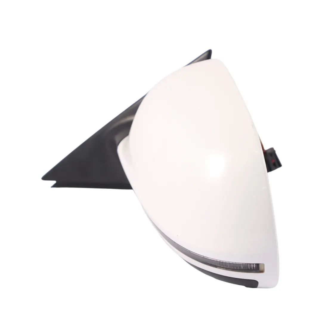 Audi A3 8P Wing Mirror Electric Outside Door Left N/S Ibis White - Y9C