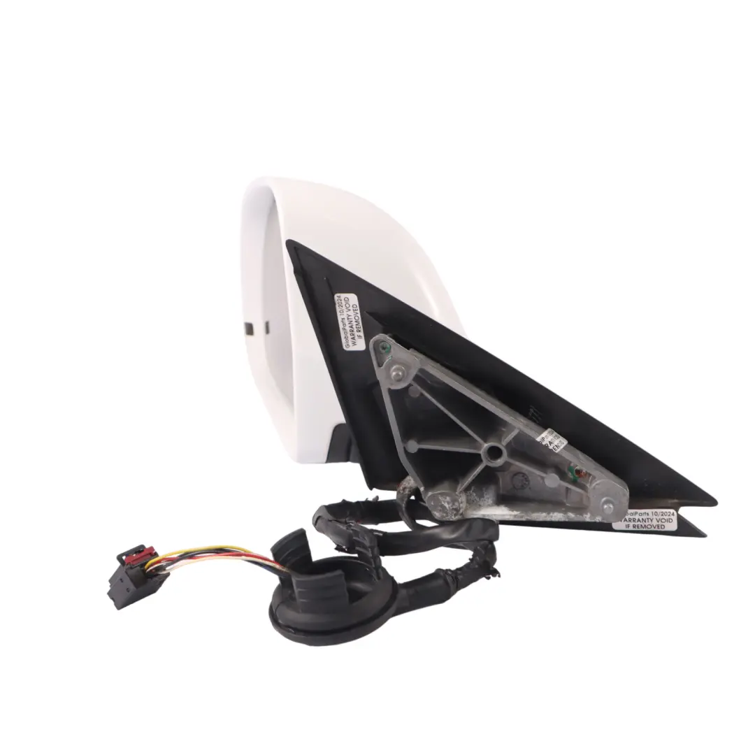 Audi A3 8P Wing Mirror Electric Outside Door Left N/S Ibis White - Y9C