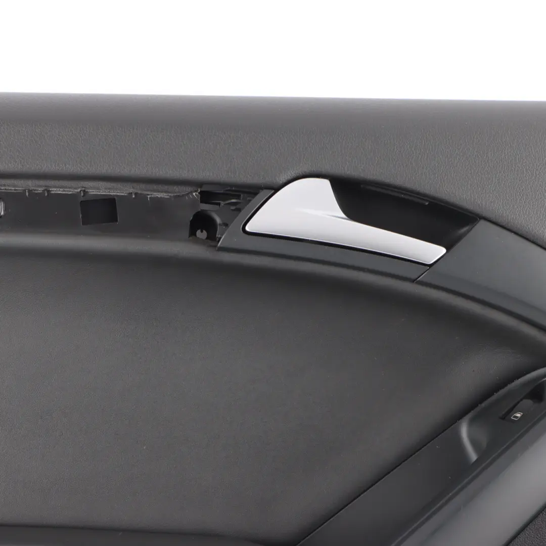 Audi A5 8T Coupe Door Card Front Left N/S Trim Panel Cover Black Leather