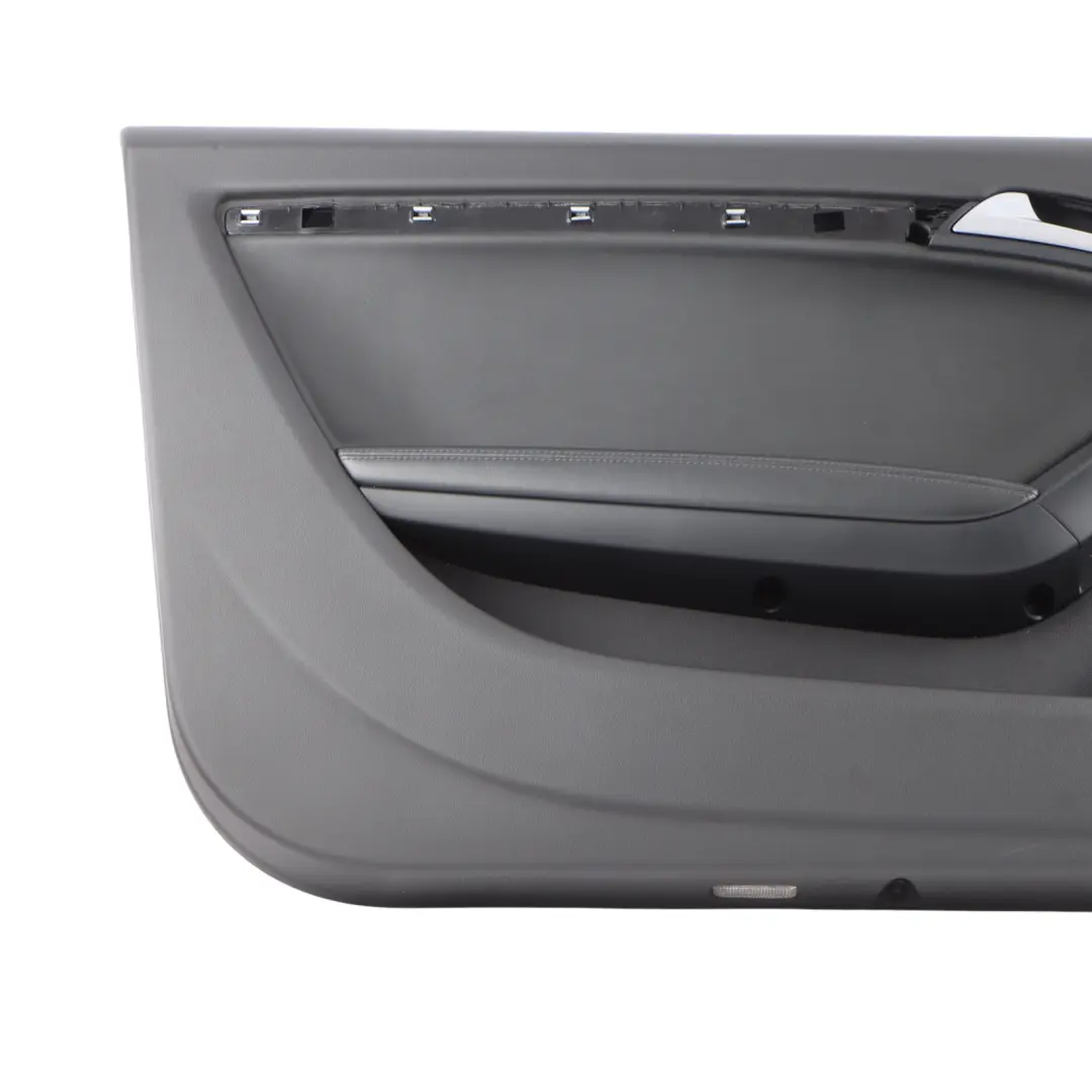Audi A5 8T Coupe Door Card Front Left N/S Trim Panel Cover Black Leather
