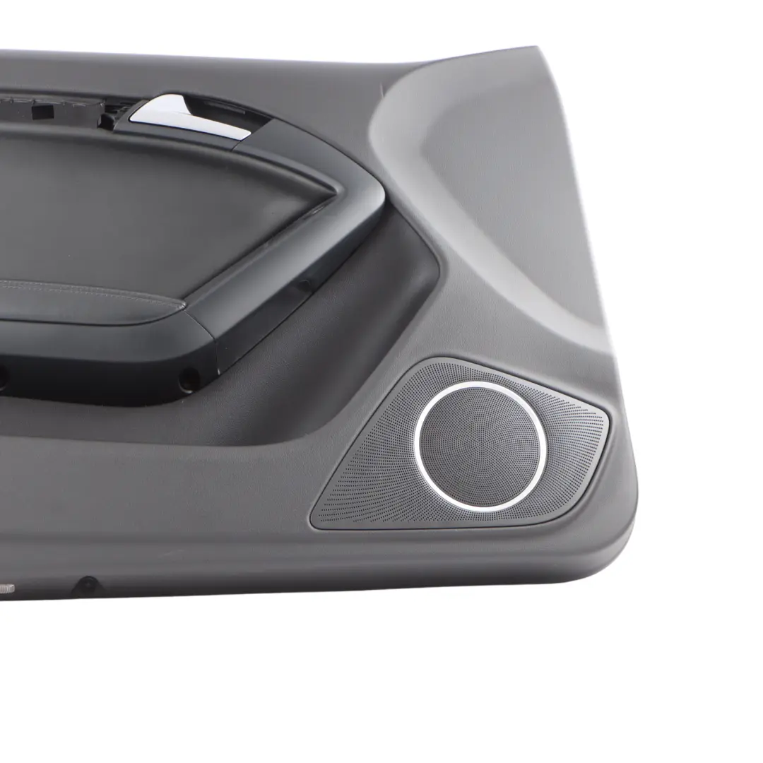 Audi A5 8T Coupe Door Card Front Left N/S Trim Panel Cover Black Leather