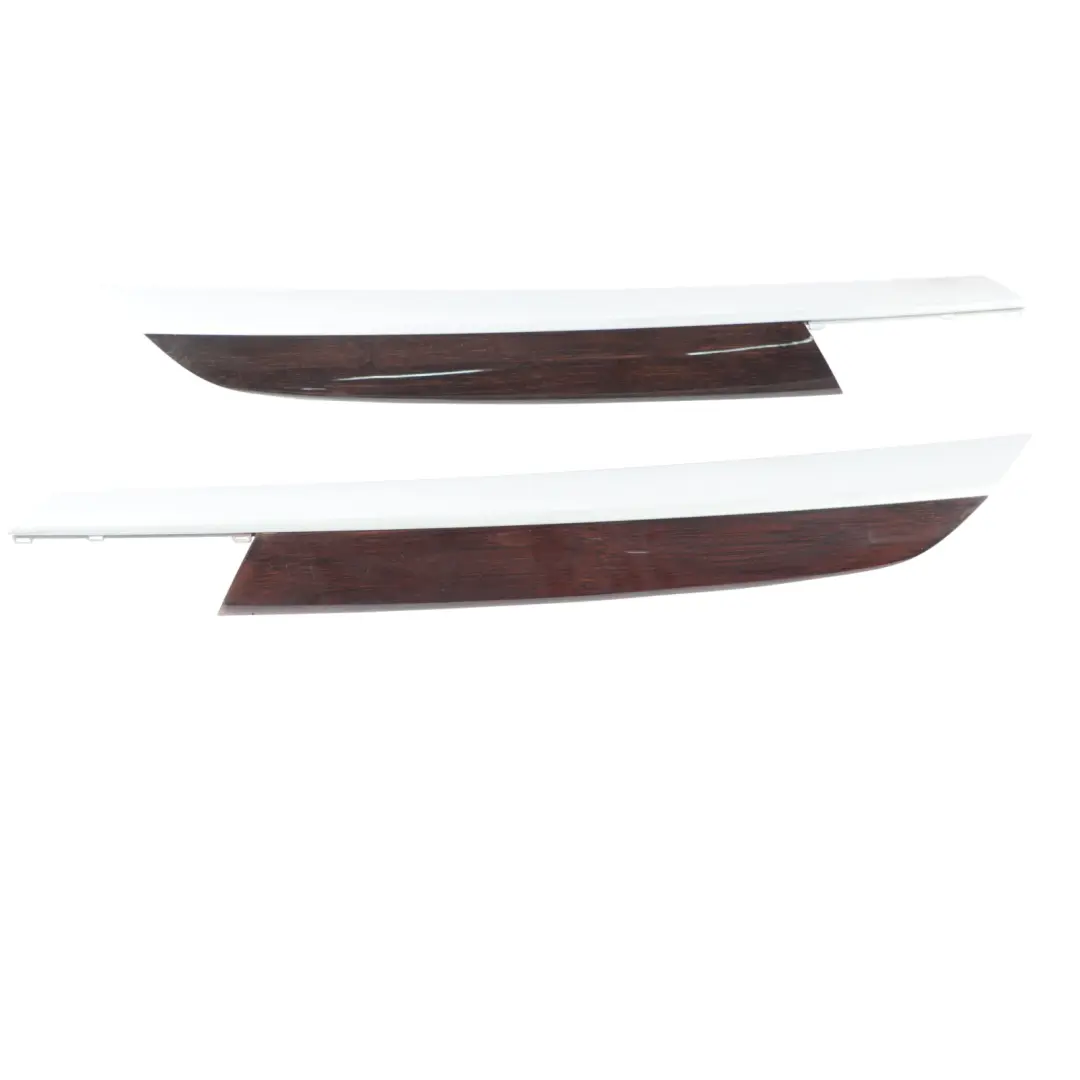 BMW X6 E71 Decor Strip Trim Dashboard Cover Wood Set Bamboo Grain Dark 