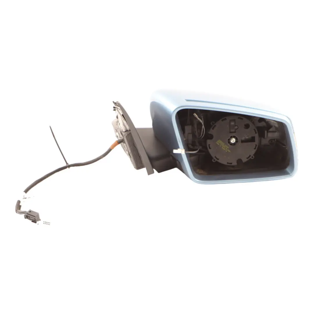 Wing Mirror Mercedes W204 Right O/S Power Fold Auto Dip Indigolite Blue - 230