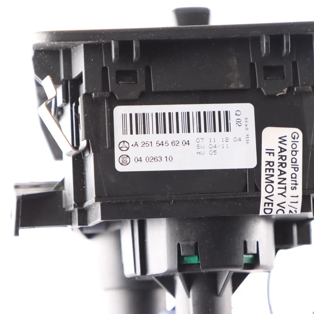 Mercedes V251 Headlight Fog Light Adjustment Switch Control Panel A2515456204