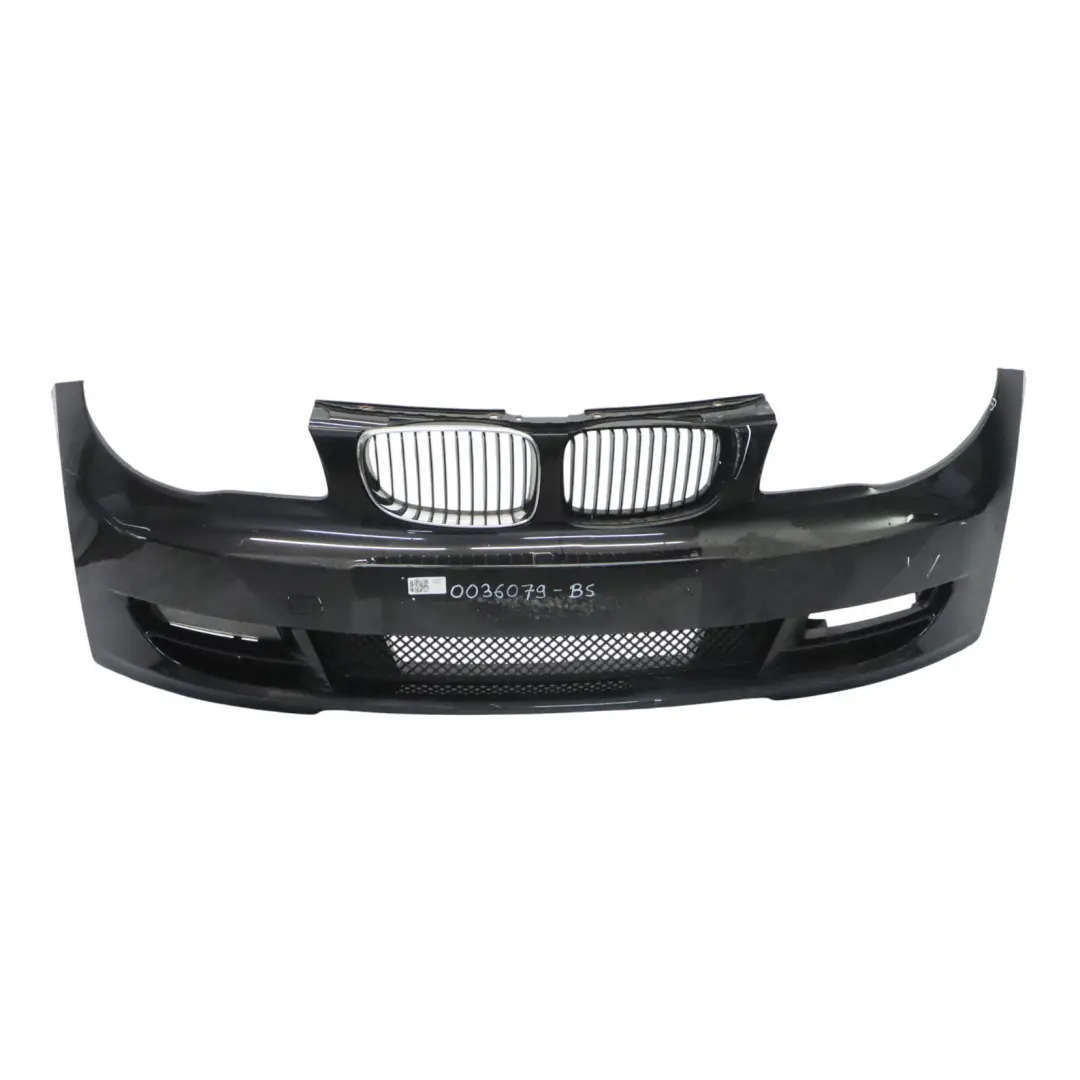 BMW E82 E88 Front Bumper Trim Covering Black Sapphire Metallic - 475