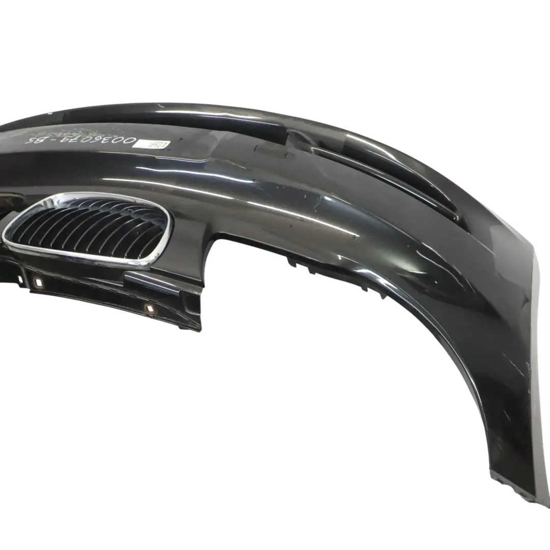 BMW E82 E88 Front Bumper Trim Covering Black Sapphire Metallic - 475