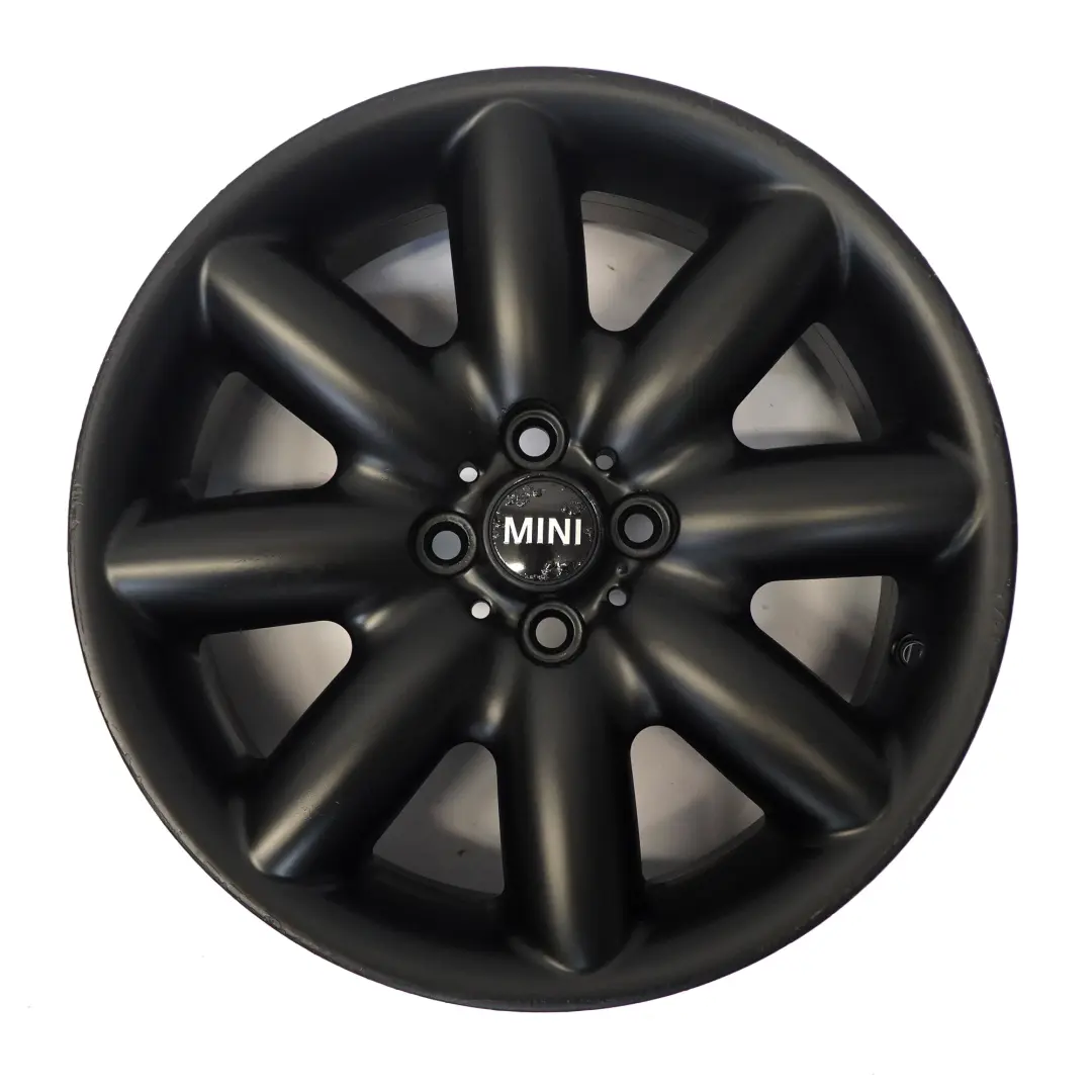 Mini Cooper One R50 R53 R55 R56 Llanta De aleacion negra 17" ET:48 7J S-Spoke 85