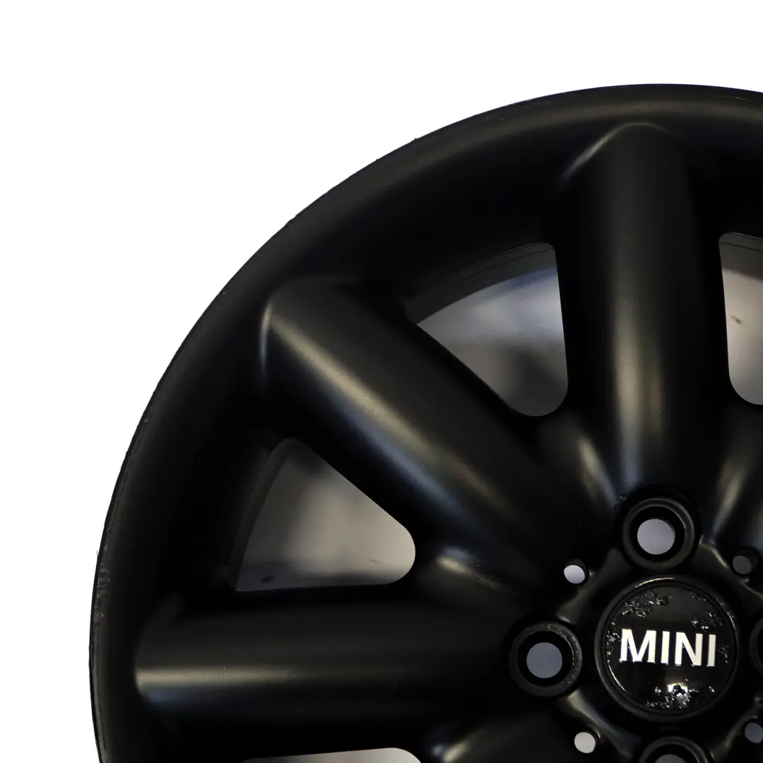 Mini Cooper One R50 R53 R55 R56 Llanta De aleacion negra 17" ET:48 7J S-Spoke 85