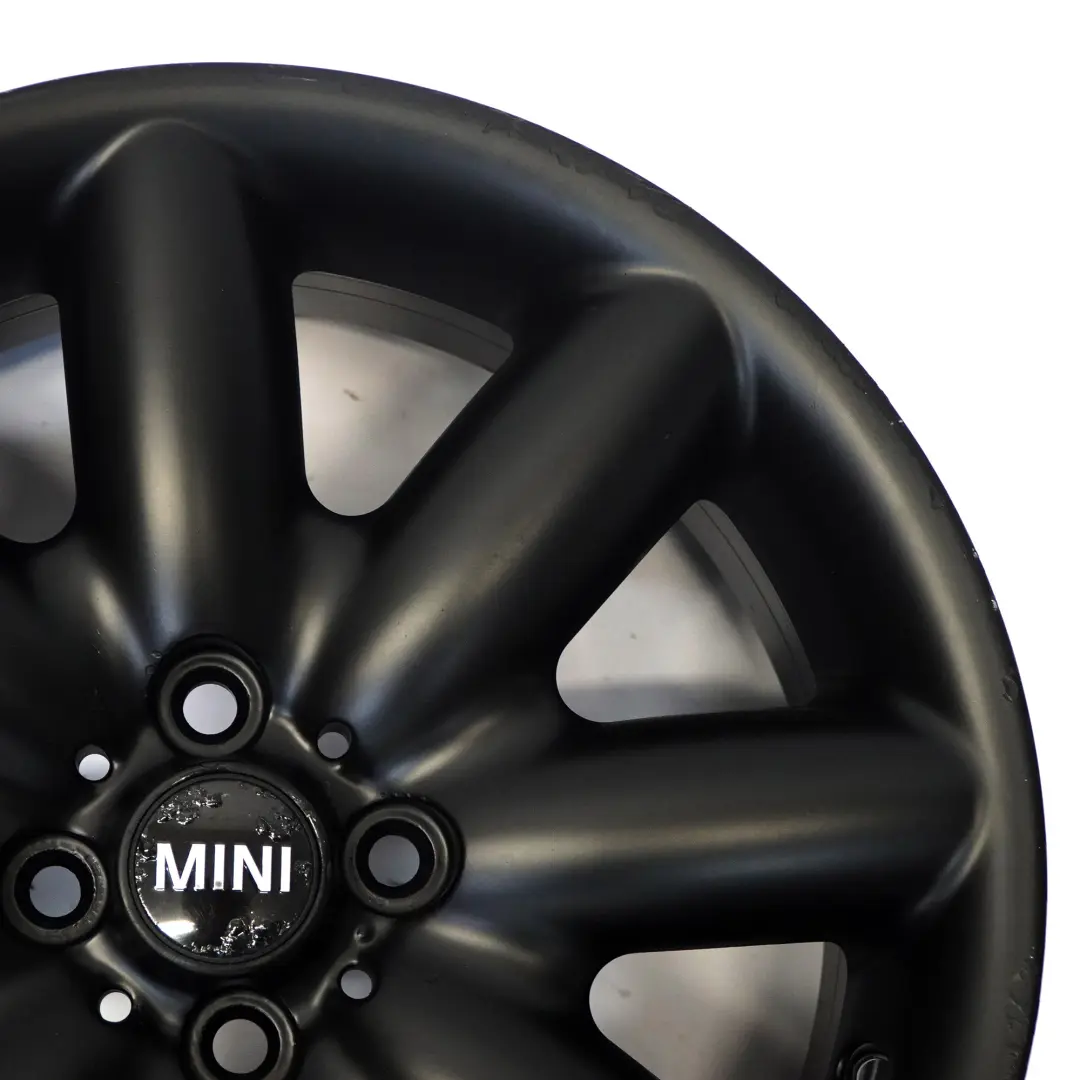 Mini Cooper One R50 R53 R55 R56 Llanta De aleacion negra 17" ET:48 7J S-Spoke 85