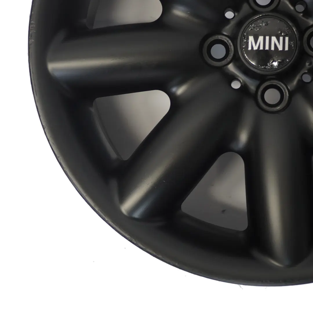 Mini Cooper One R50 R53 R55 R56 Llanta De aleacion negra 17" ET:48 7J S-Spoke 85