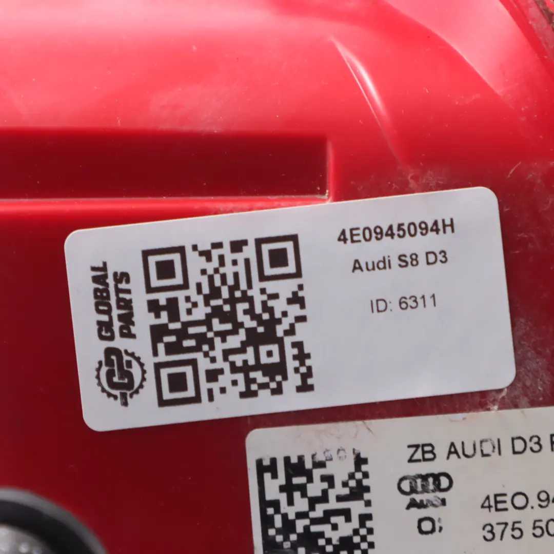 Audi S8 D3 Tylna Lampa Bagażnika Wewnętrzna Prawa 4E0945094H