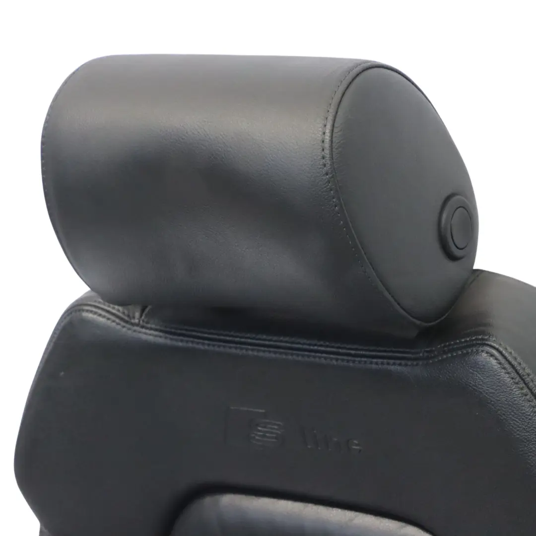 Audi A6 C6 S Line Sport Asiento Delantero Izquierdo Calefactable Cuero Negro