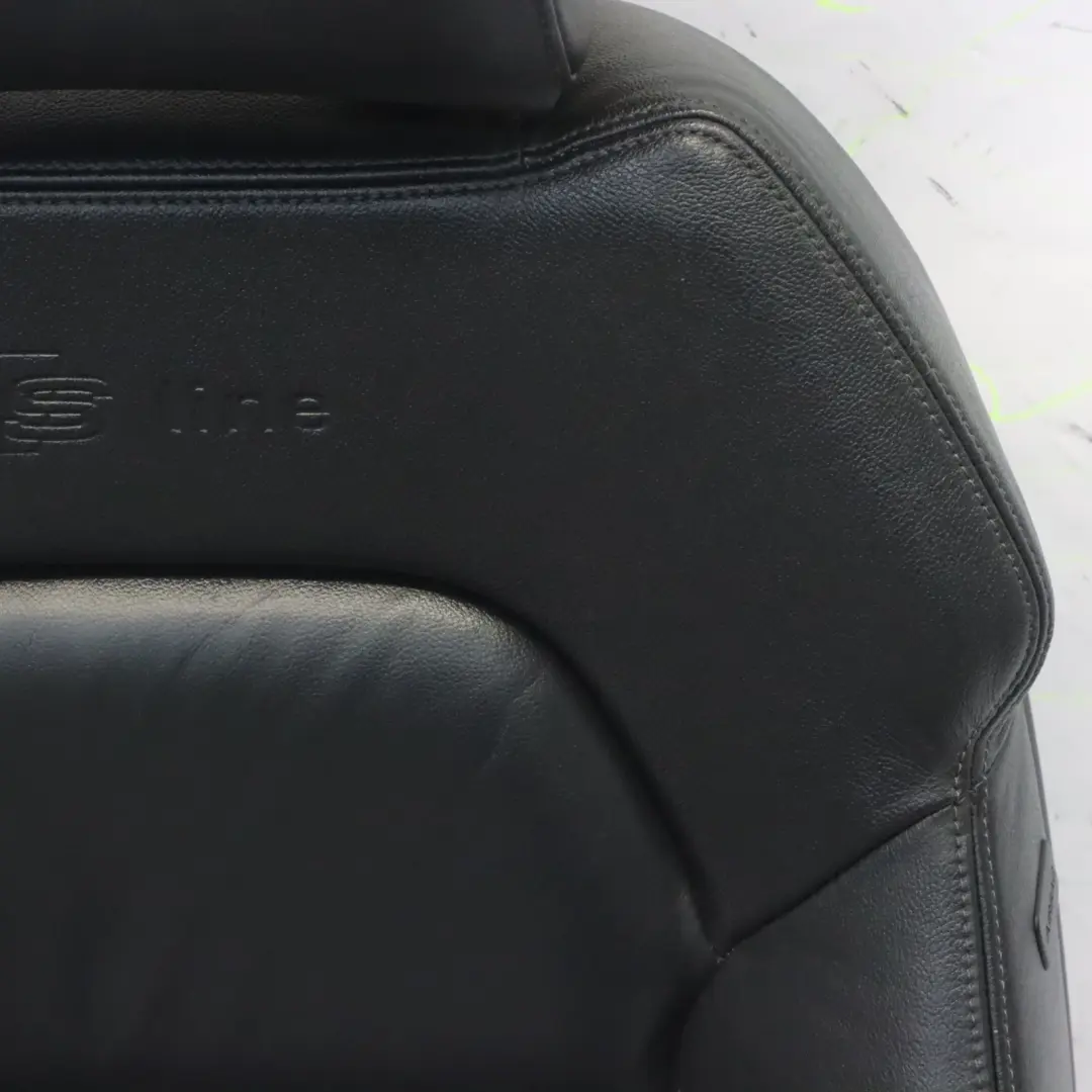 Audi A6 C6 S Line Sport Asiento Delantero Izquierdo Calefactable Cuero Negro