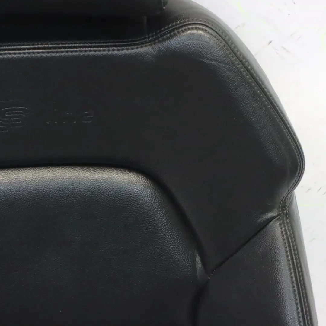 Audi A6 C6 S Line Sport Asiento Delantero Derecho Calefactado Cuero Negro