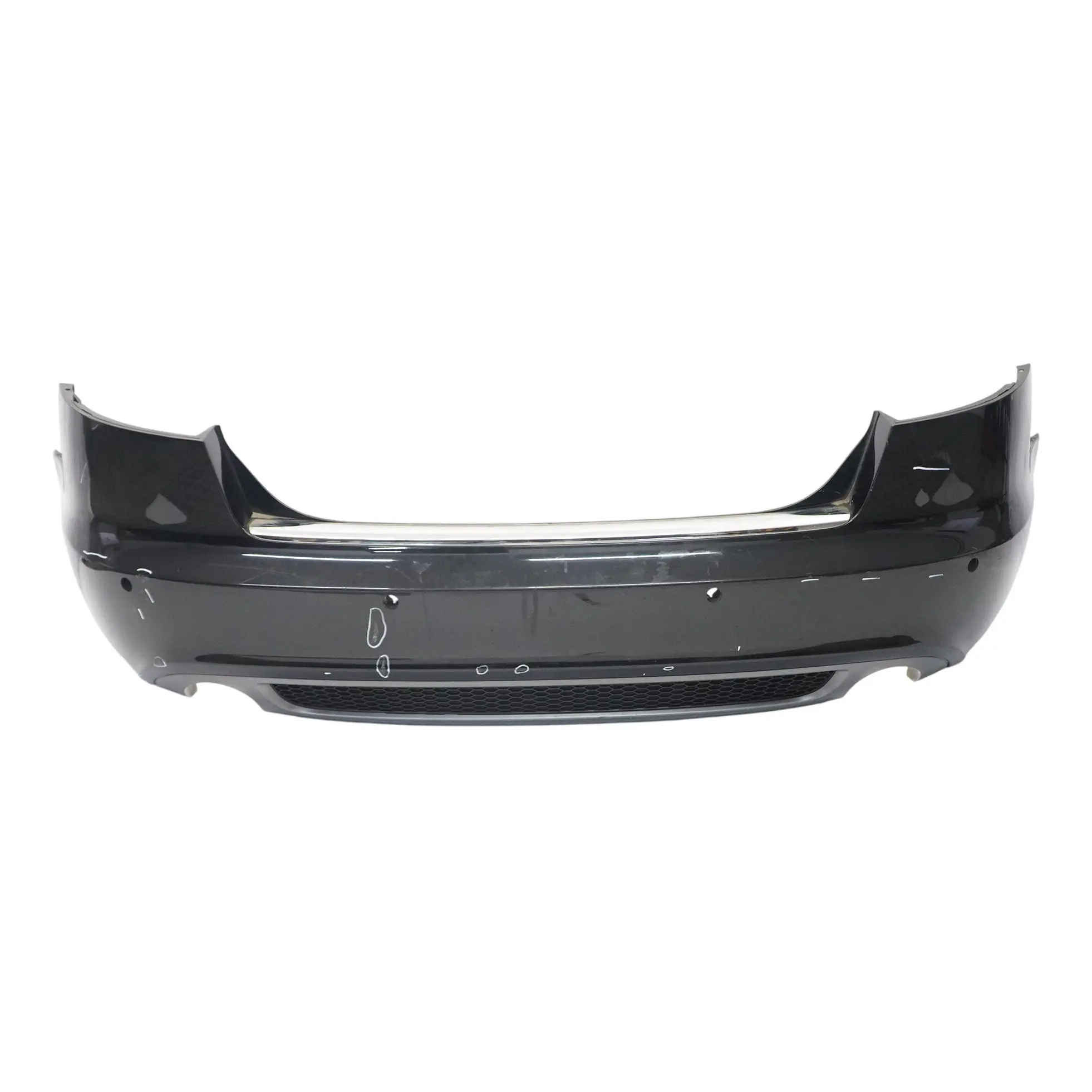 Audi A6 C6 Rear Bumper S Line Trim Panel Covering Phantom Black - Z9Y