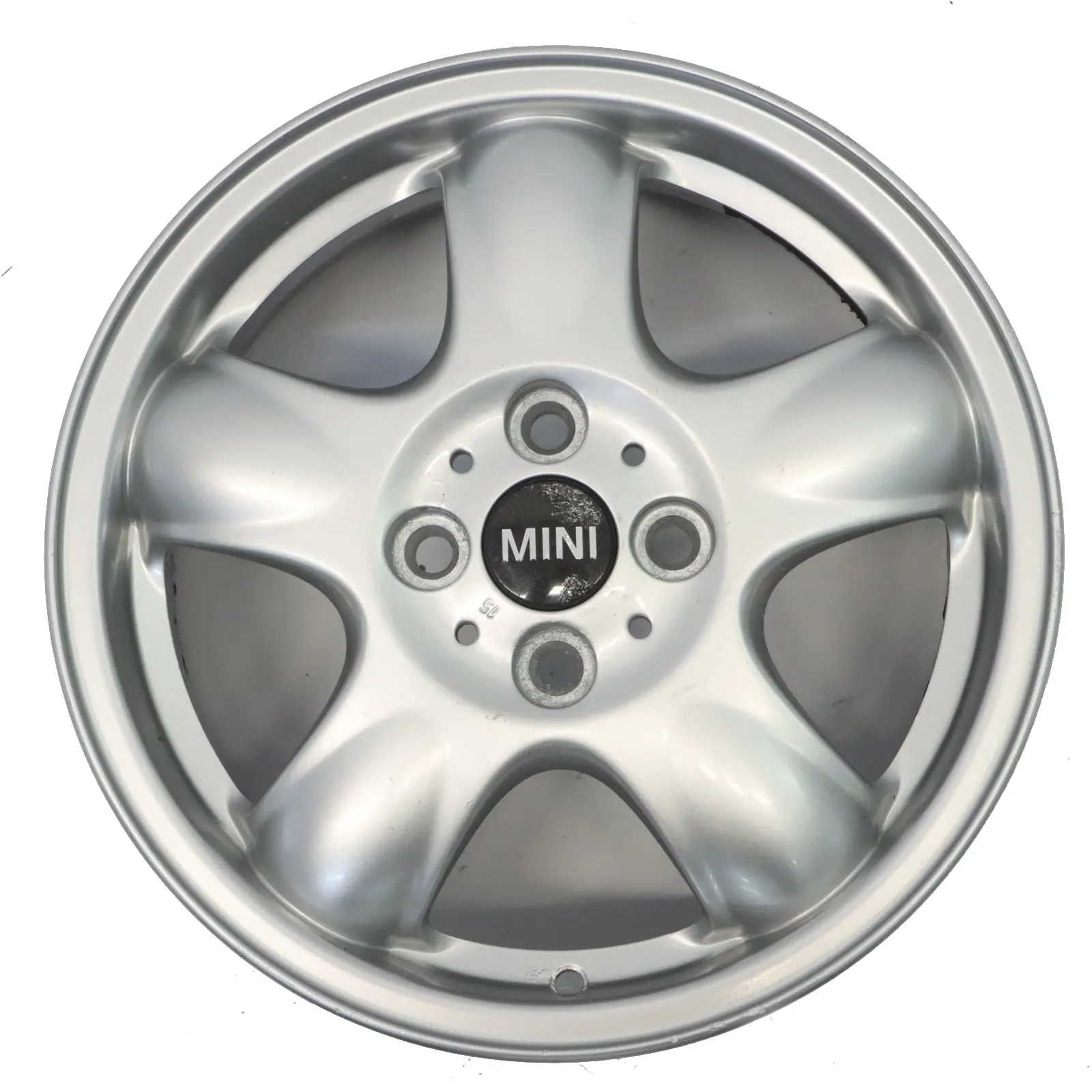 Mini One R50 R55 R56 Llanta De aleacion plateada 15" 5,5J 5-Start Spooler 100