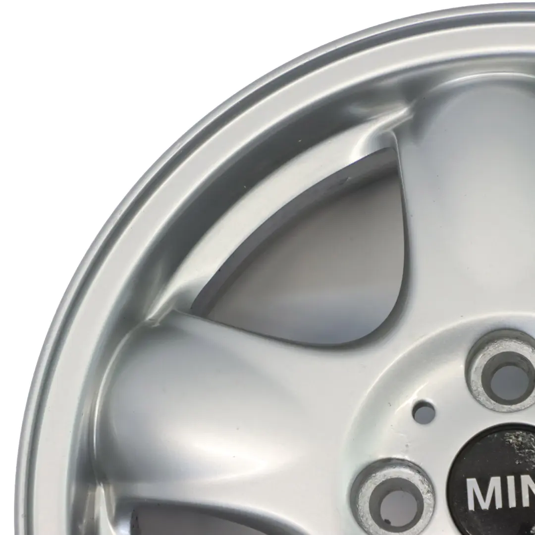 Mini One R50 R55 R56 Llanta De aleacion plateada 15" 5,5J 5-Start Spooler 100