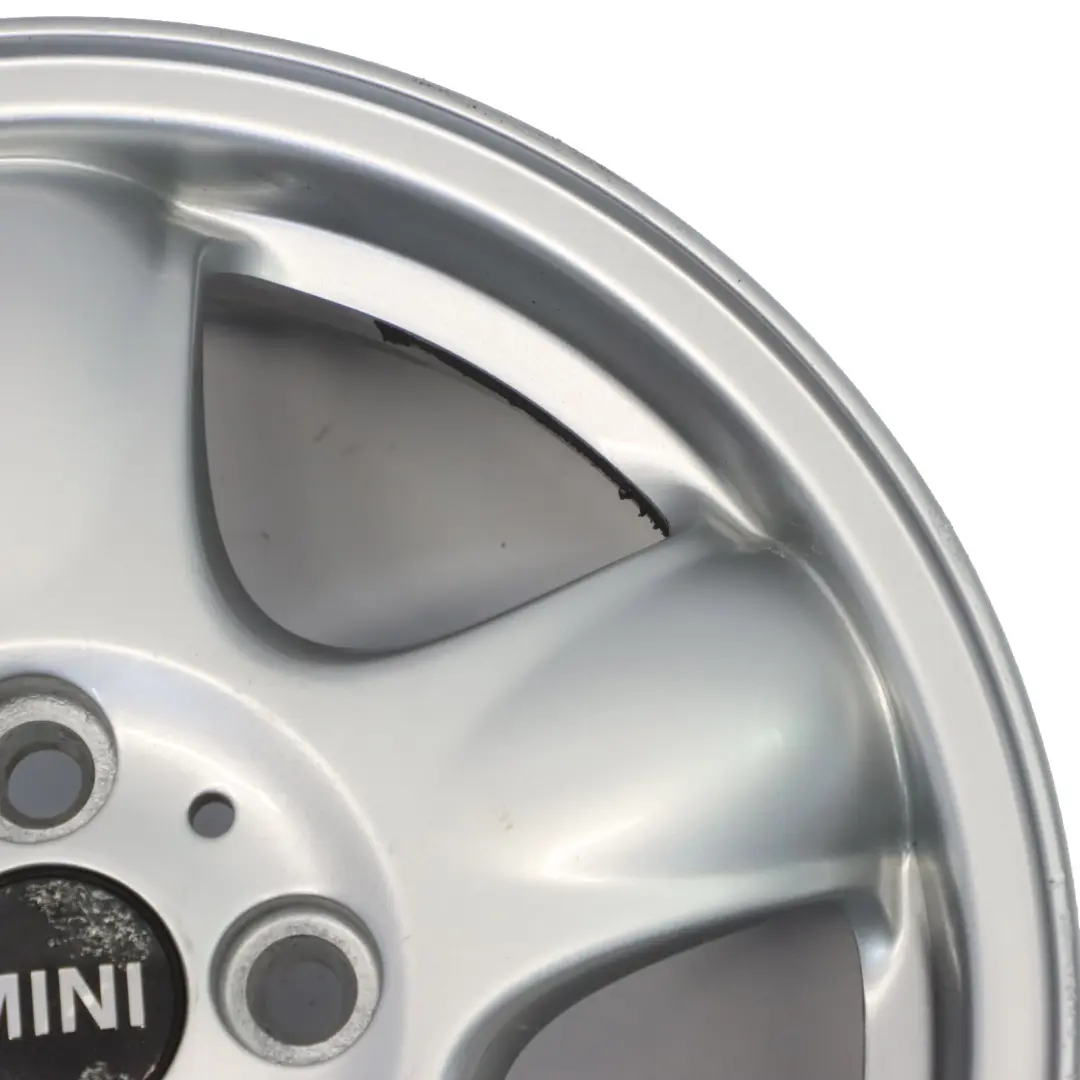 Mini One R50 R55 R56 Llanta De aleacion plateada 15" 5,5J 5-Start Spooler 100